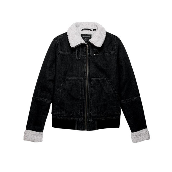 Harley-Davidson Jackets & Blazers - NWT Harley-Davidson‎ Women's Transcendent Sherpa Lined Denim Jacket Size Medium